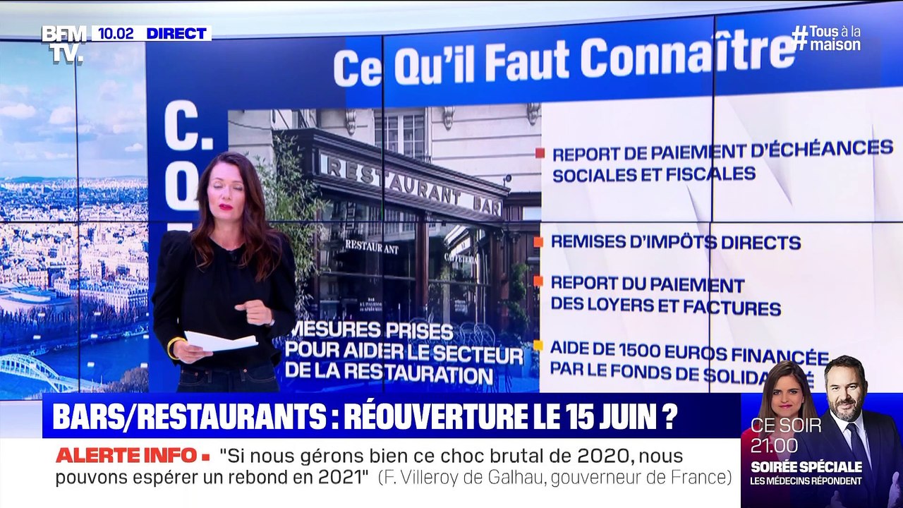 Bars/restaurants : réouverture le 15 juin ? - 23/04