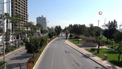 4 günlük kısıtlamanın ilk günü Mersin'de sessizlik hakim
