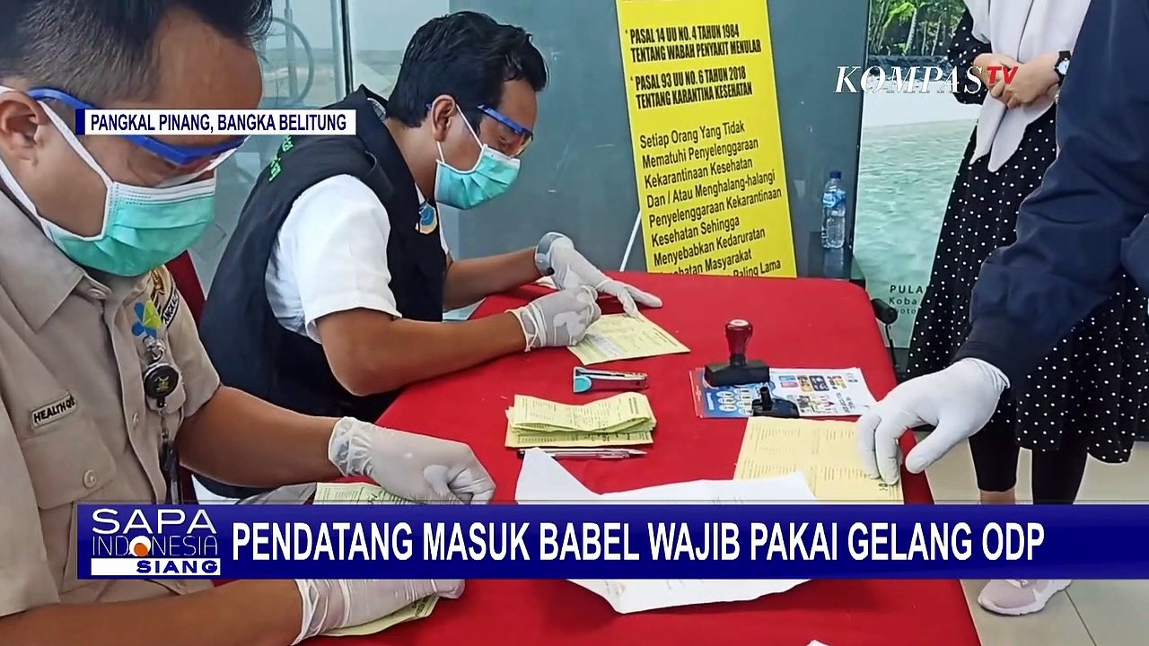 Datang ke Bangka Belitung Wajib Palkai Gelang ODP