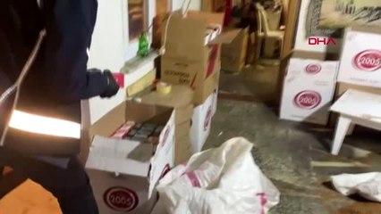 ARNAVUTKÖY'DE KAÇAK SİGARA OPERASYONU 2 GÖZALTI