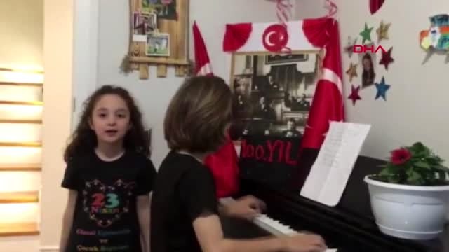 Sokağa çıkmayan çocuklar, 23 Nisan'ı evlerin kutluyor