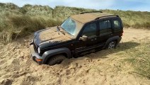 Two cars have become stuck on the beach in Hartlepool