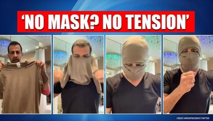 WOW! Ronit Roy has got an amazing idea to use a T-Shirt as a mask, Video goes VIRAL!!