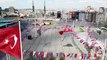 Boş kalan Taksim Meydanı ve İstiklal Caddesi böyle görüntülendi