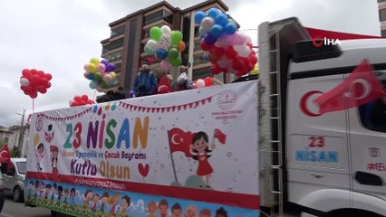 23 Nisan coşkusu çocukların ayağına götürüldü