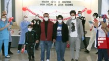 Malatya'da Covid-19 tedavisi gören iki çocuk 23 Nisan Ulusal Egemenlik ve Çocuk Bayramı'nda taburcu edildi