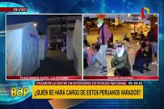 Ciudadanos pasan la noche en exteriores del Estadio Nacional