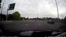 Porsche Passes Traffic at Perilous Speed