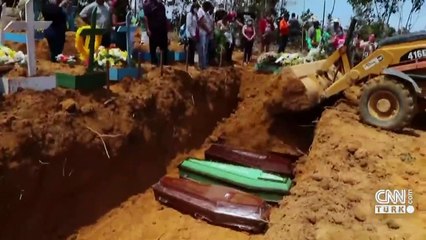 Brezilya'da toplu mezarlar kazılmaya başlandı