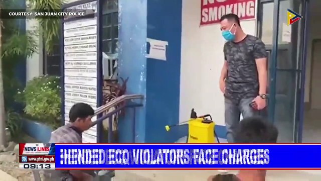 Apprehended ECQ violators face charges