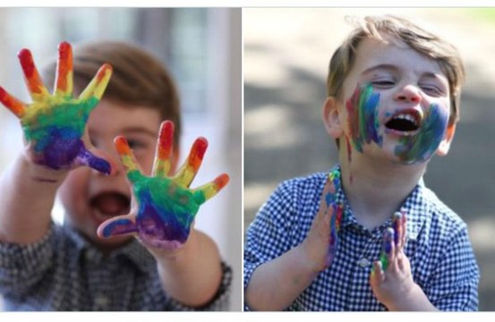 La fotografía más divertida del príncipe Luis en su segundo cumpleaños