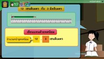 การเขียนความยาวและน้ำหนักเป็นทศนิยม - สื่อการเรียนการสอน คณิต ป.4