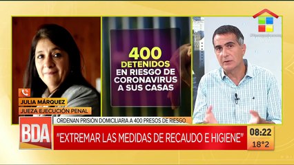 Ordenan prisión domiciliaria a 400 presos de riesgo