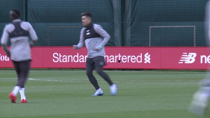 Liverpool training pre Atletico Madrid 2 of 2
