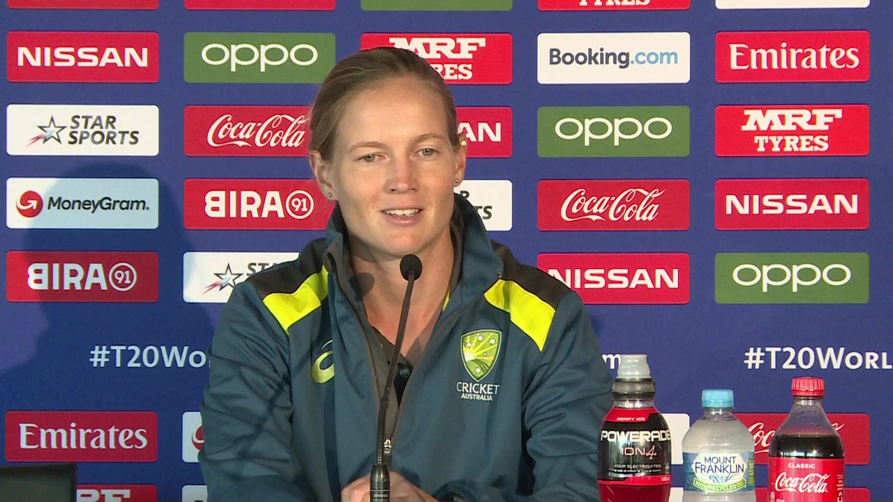 Australia's Lanning pre final v India
