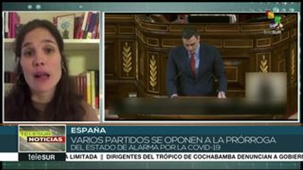 España: congreso debate prórroga del estado de alarma por el COVID-19