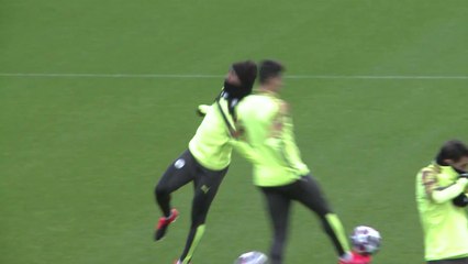 Manchester City training pre Real Madrid