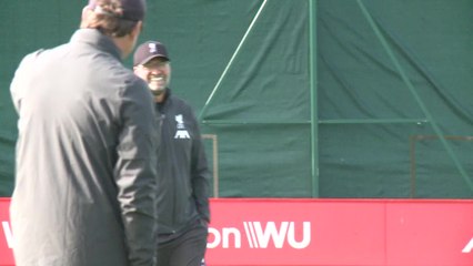 Liverpool training pre Atletico Madrid