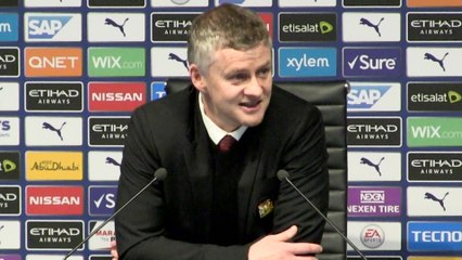 We've beat City twice here in 6 weeks - Solskjaer