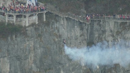 Jetmen fly through China skies in Human Flight
