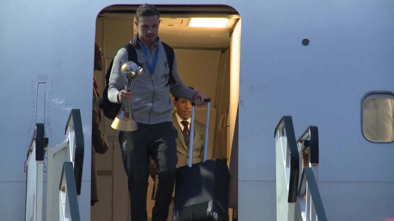 Liverpool arrive back with Club World Cup