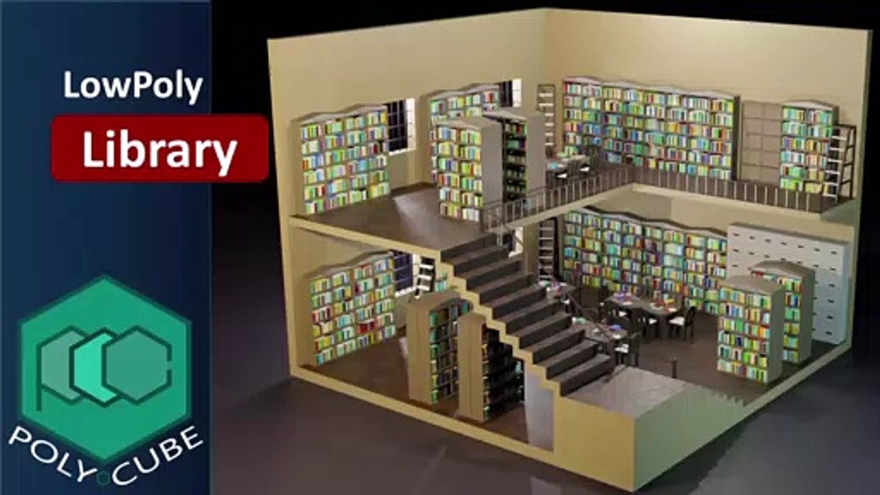 Low Poly Library | Blender 2.83 Alpha