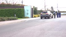 Spurs players arrive for training