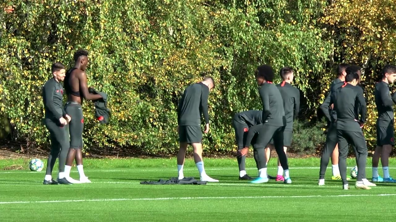 Chelsea training pre Ajax