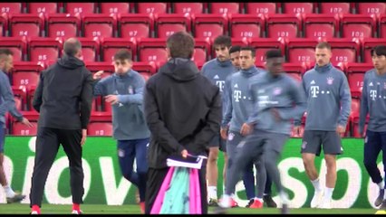 Bayern Munich training pre Liverpool