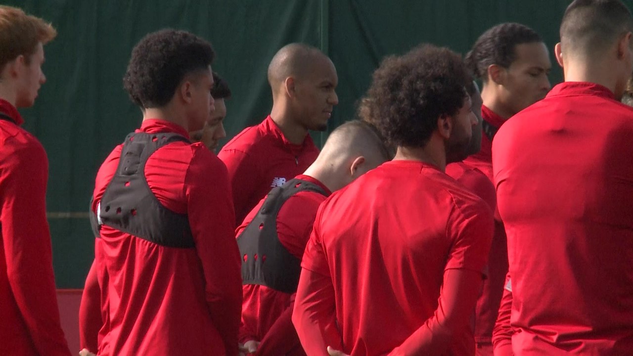 Liverpool UCL training pre Napoli