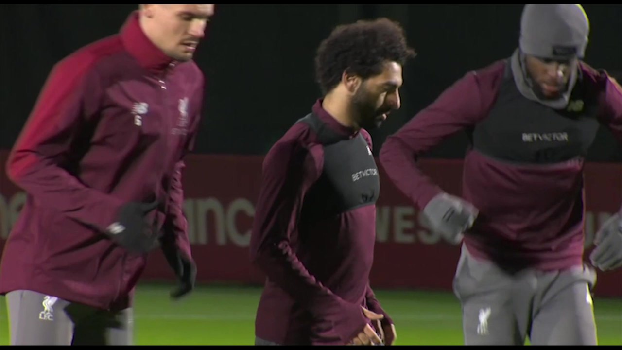 Liverpool training pre Napoli