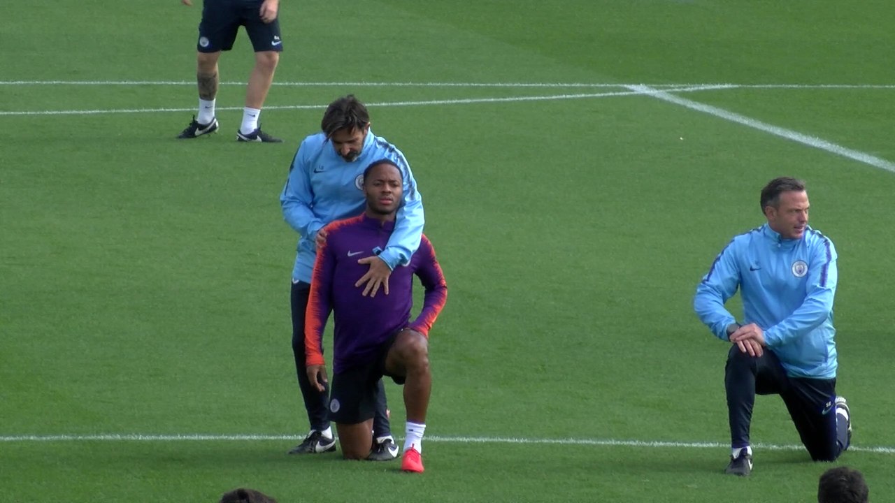 UCL - MAN CITY TRAINING PRE-LYON