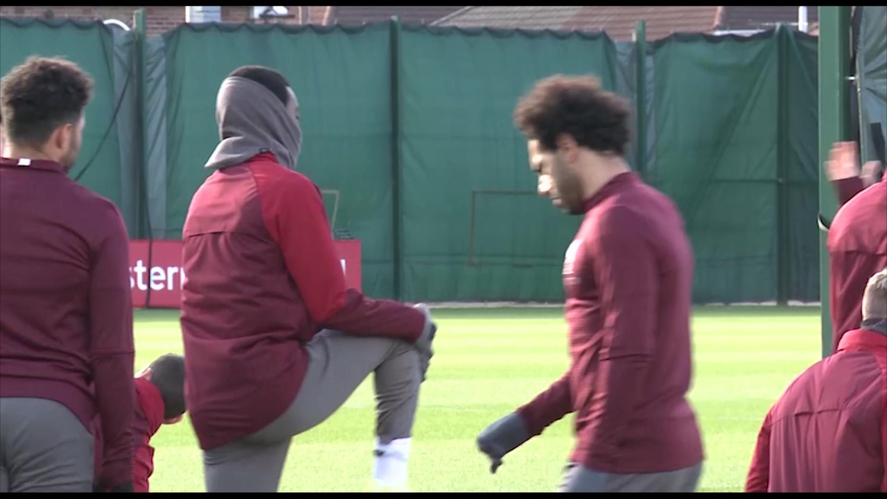 Liverpool training pre Bayern Munich