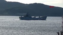 ÇANAKKALE Rus savaş gemisi Çanakkale Boğazı'ndan geçti