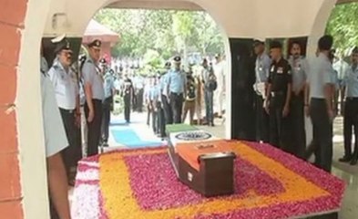 21 तोपों की सलामी के साथ अर्जन सिंह को अंतिम विदाई