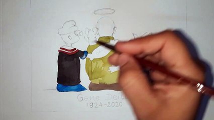 Tribute to GENE DEITCH - Creator of Tom & Jerry, Popeye - GENE DEITCH Illustration