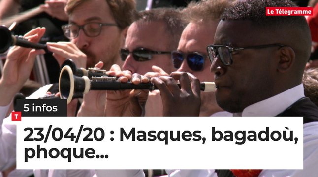 Masques, bagadoù, phoque... Cinq infos bretonnes du 23 avril
