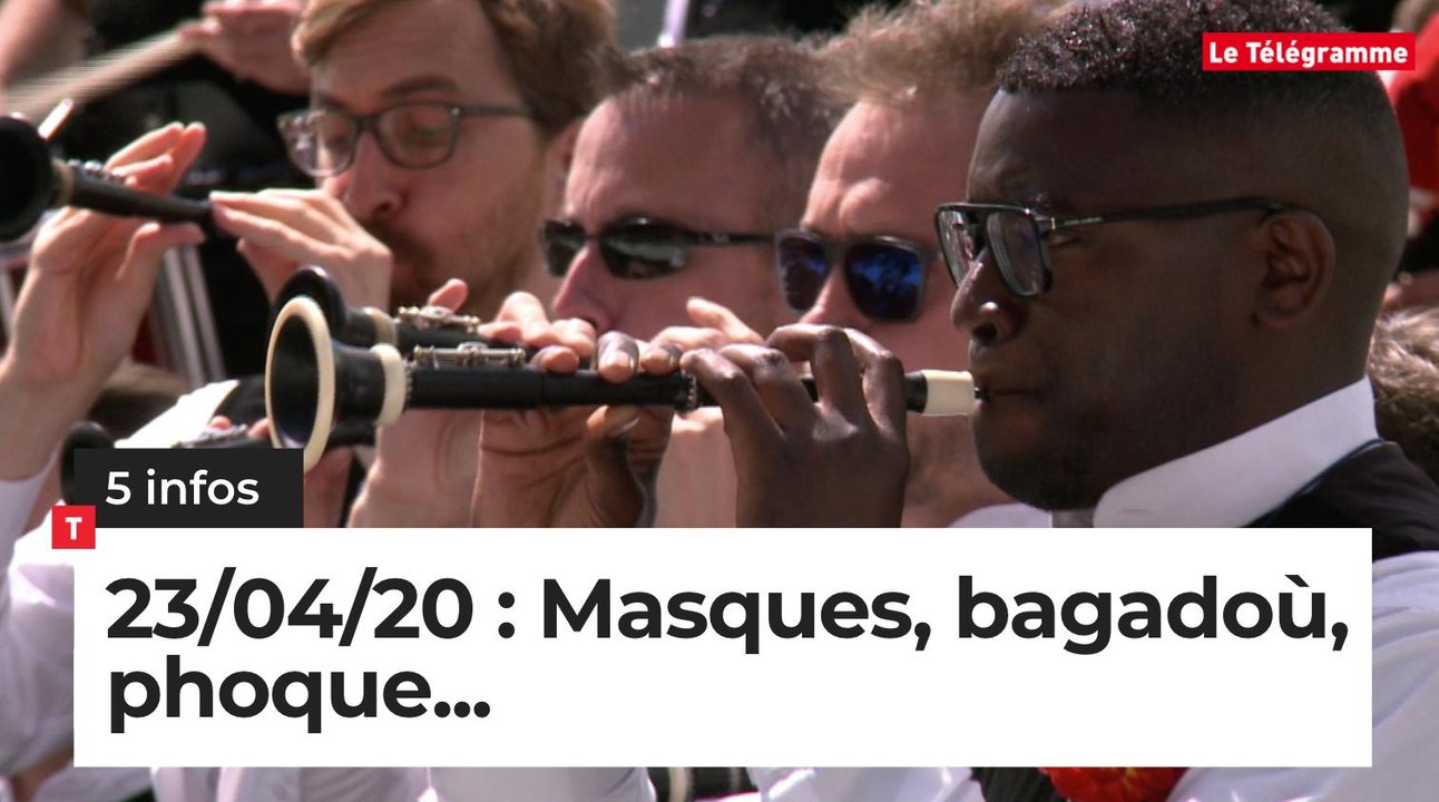 Masques, bagadoù, phoque... Cinq infos bretonnes du 23 avril