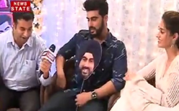 मुबारकन फिल्म टीम ने न्यूज़ स्टेट का किया दौरा