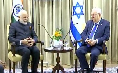 पीएम मोदी ने की इजरायल के राष्ट्रपति से मुलाकात