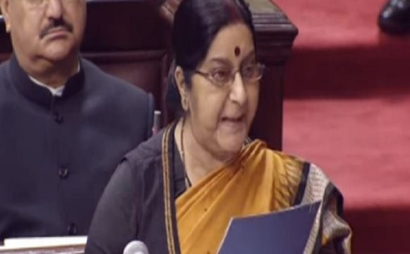 जाधव ने अपनी मां से पूछा- बाबा कैसे है: सुषमा स्वराज