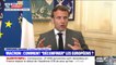 Emmanuel Macron: "Face à cette crise, il nous faut être très vigilant à la solidité, l'unité de l'Union européenne"