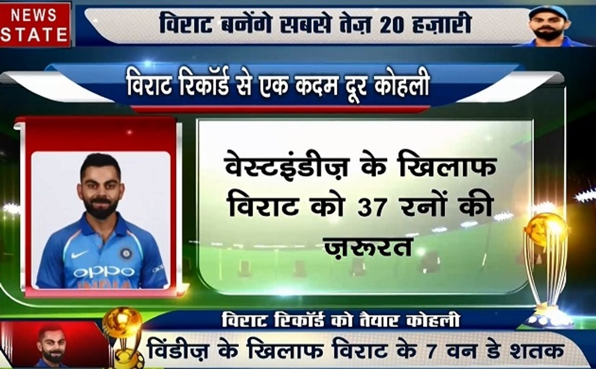World Cup 2019:  वर्ल्ड कप में विराट रिकॉर्ड बन...