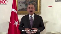 Dışişleri Bakanı Çavuşoğlu ve Bakanlık personeli, İstiklal Marşı'nı okudu
