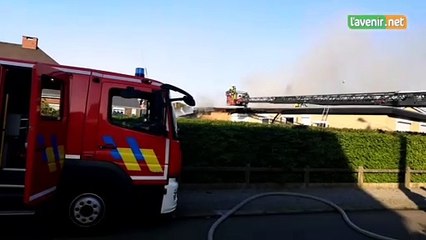Incendie à Gaurain