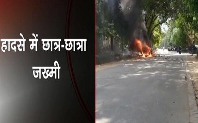Breaking : वाराणसी में हादसे के बाद हंगामा, जख्मी हुए छात्र-छात्रा