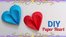 DIY Paper Heart - How to make easy Paper Hearts for Decoration - Valentine day craft
