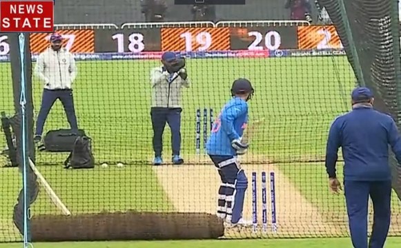 Cricket World CUP 2019 : टीम इंडिया ने न्यूजीलैंड से भिड़ने के लिए जमकर बहाया पसीना