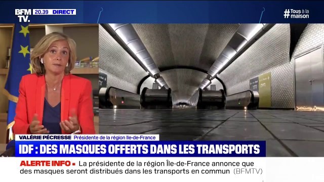 Valérie Pécresse sur les transports: Tous les voyageurs auront des masques donnés par la région