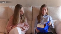 La princesa Leonor y la infanta Sofía leen 'El Quijote' en el Dia del Libro
